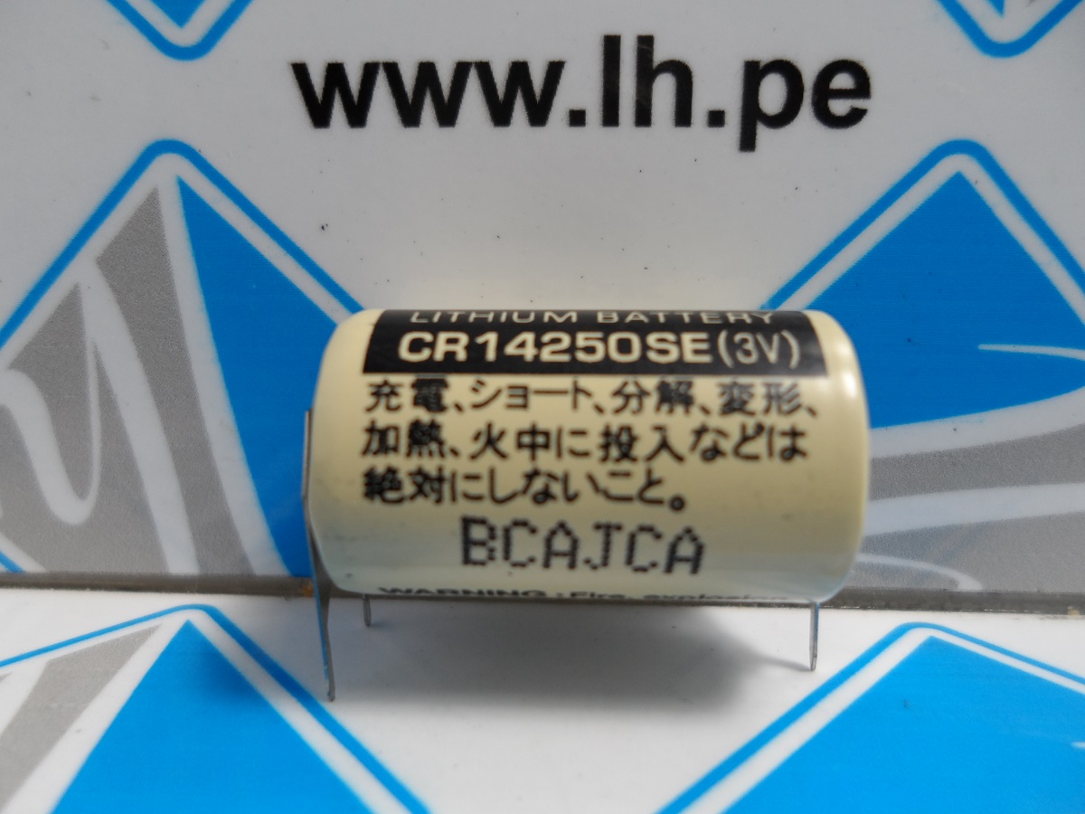 CR14250SE-FT CR14250SE-3PINES     Batería Lithium 1/2AA, 3V, 900mAh